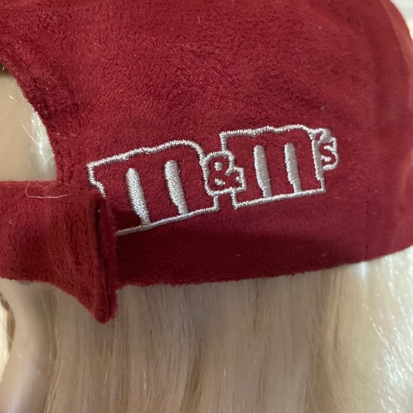M&M M&M’s World Sequins Maroon Baseball Cap VGC - Picture 3 of 5